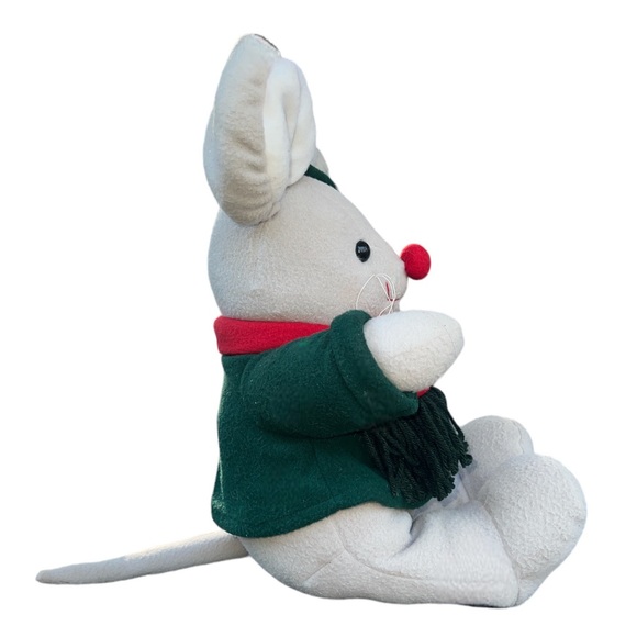 Mouse Rat Rodent Plush Commonwealth Christmas Holiday Fleece Scarf Coat 22” Inch - Picture 4 of 8
